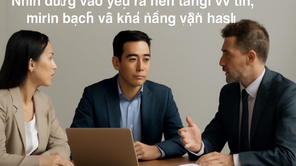 1) Nhìn đúng vào yếu tố nền tảng: uy tín, minh bạch và khả năng vận hành Minh họa: 1) Nhìn đúng vào yếu tố nền tảng: uy tín, minh bạch và khả năng vận hành